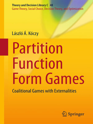 cover image of Partition Function Form Games